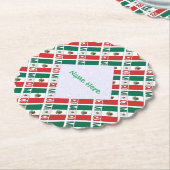 Personalized Mexico Flag Tiled Party Untersetzer (angewinkelt)