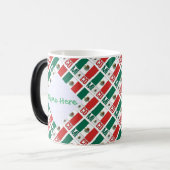 Personalized Mexico Flag Tiled Verwandlungstasse (Vorderseite Links)