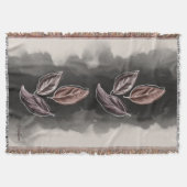 Personalized Mid-century Modern Botanical Leaves  Decke (Vorderseite)