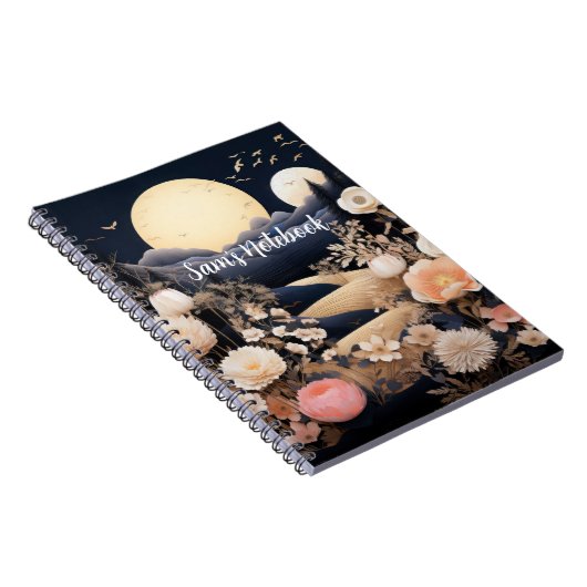 Personalized Midnight Boho Garden Gift Notizblock (Rechte Seite)