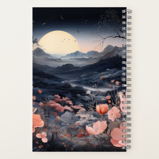 Personalized Midnight Boho Garden Gift Notizblock (Rückseite)