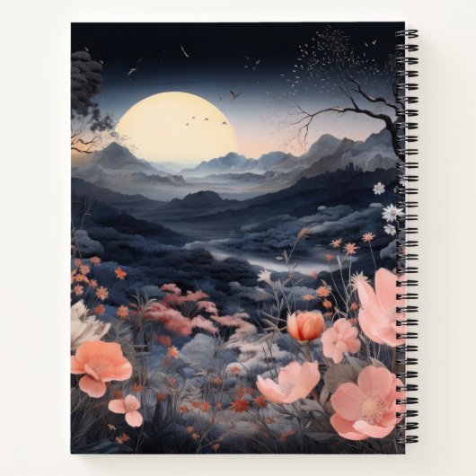 Personalized Midnight Boho Garden Gift Notizblock (Rückseite)