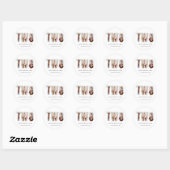 Personalized Milestone Birthday Photo Stickers (Blatt)
