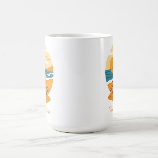 Personalized Mindfulness Yoga Kaffeetasse (Mittel)