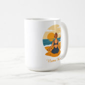 Personalized Mindfulness Yoga Kaffeetasse (VorderseiteRechts)