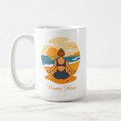 Personalized Mindfulness Yoga Kaffeetasse (Links)