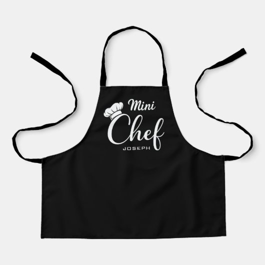 Personalized Mini Chef Kids Apron Schürze (Vorderseite)
