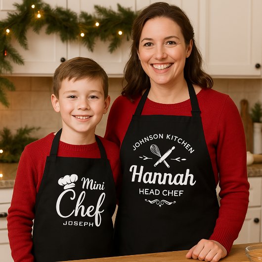 Personalized Mini Chef Kids Apron Schürze
