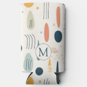 Personalized Minimal Abstract Boho Pastel Colors Selters Dosenkühler (Vorderseite)