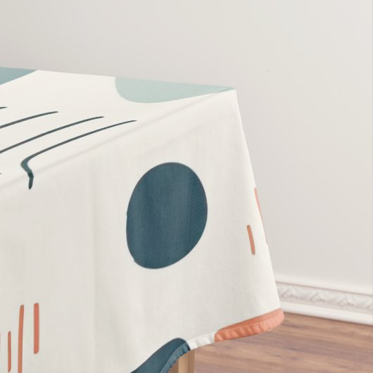 Personalized Minimal Abstract Boho Pastel Colors Tischdecke (Beispiel)