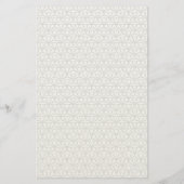 Personalized Minimal Elegant Geometric Art Deco Briefpapier (Rückseite)