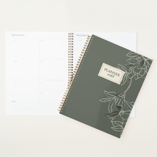 Personalized Minimal Floral Planner 20XX Planer (Anzeige)