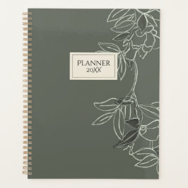 Personalized Minimal Floral Planner 20XX Planer