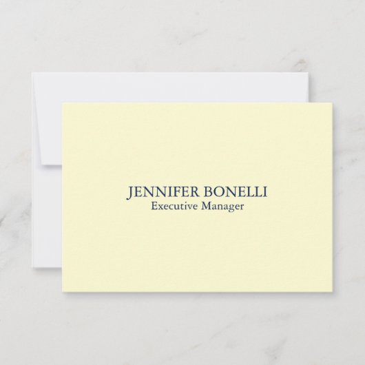 Personalized minimalist add your name cream color RSVP karte (Vorderseite)