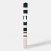 Personalized Minimalist Black Stripes Pattern Case-Mate iPhone Hülle (Rückseite / Rechts)