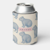 Personalized Minimalist Cute Capybara Pattern Dosenkühler (Kanne Rückseite)