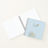 Personalized Minimalist Floral Notebook Notizblock (Innenseite)