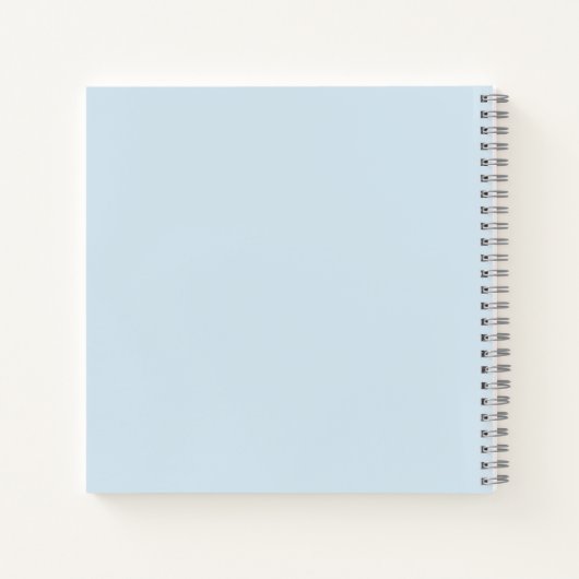 Personalized Minimalist Floral Notebook Notizblock (Rückseite)