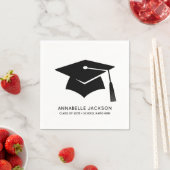 Personalized Minimalist Graduation Serviette (Beispiel)