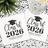 Personalized Minimalist Graduation Serviette