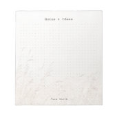 Personalized Minimalist meadow aesthetic dot Grid Notizblock (Vorderseite)