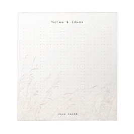 Personalized Minimalist meadow aesthetic dot Grid Notizblock