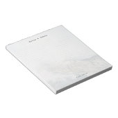 Personalized Minimalist Mountain Dot Grid Notizblock (angewinkelt)