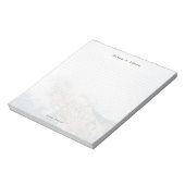 Personalized Minimalist Mountain Dot Grid Notizblock (Rotiert)