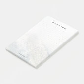 Personalized Minimalist Mountain Dot Grid Post-it Klebezettel (angewinkelt)