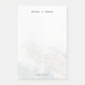Personalized Minimalist Mountain Dot Grid Post-it Klebezettel (Vorderseite)