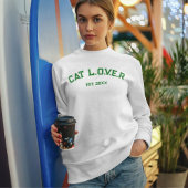 Personalized Minimalist Stylish Cute Pet Cat Lover Sweatshirt