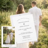 Personalized Minimalist Wedding Invitation Einladung