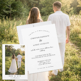 Personalized Minimalist Wedding Invitation Einladung