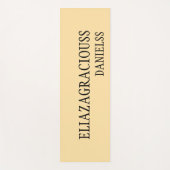 Personalized Minimalist Yoga Mat with Cute Name Yogamatte (Vorderseite)