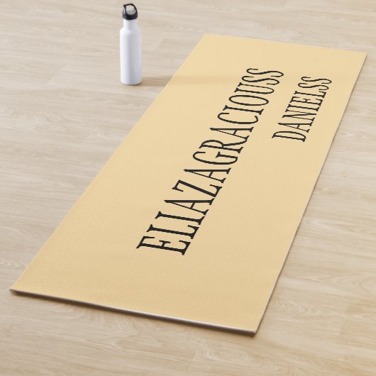 Personalized Minimalist Yoga Mat with Cute Name Yogamatte (Beispiel)