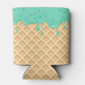 Personalized Mint Ice Cream Drip Dosenkühler (Rückseite)