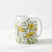 Personalized Miss Bren Floral Kaffeetasse (VorderseiteRechts)