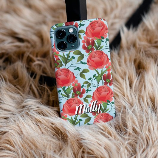 Personalized Miss Molly Trailing Rose Phone Case iPhone Hülle