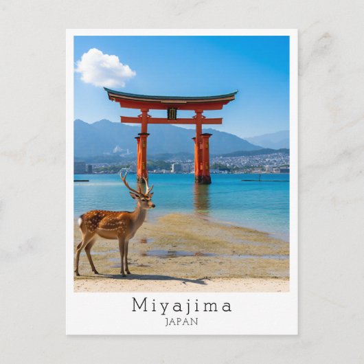 Personalized Miyajima, Japan Postkarte (Vorderseite)