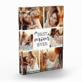 Personalized Modern Best Mom Ever Photo Collage Fotoblock (Links)