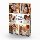 Personalized Modern Best Mom Ever Photo Collage Fotoblock (Rechts)