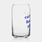 Personalized Modern Blue Retro Favor Baby Shower Dosenglas (Rechts)