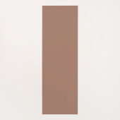 Personalized Modern Brown Simple Checkered Pattern Yogamatte (Rückseite)