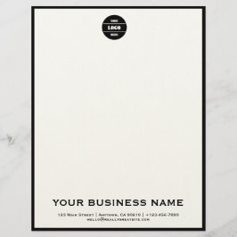 Personalized Modern Business Logo Letterhead  Briefbogen