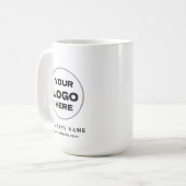 Personalized Modern Business Logo Promotional Swag Kaffeetasse (Vorderseite Links)