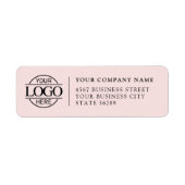 Personalized Modern Business Logo Return Address (Vorne)
