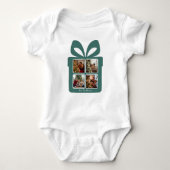 Personalized Modern Christmas | My First Christmas Baby Strampler (Vorderseite)