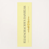 Personalized Modern Classic Cream Black with Name Yogamatte (Vorderseite)