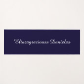 Personalized Modern Cute Cool Elegant Script Name Yogamatte (Vorderseite (Horizontal))