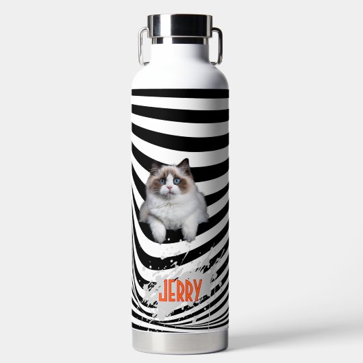 Personalized Modern Design Pet Lover Trinkflasche (Vorderseite)